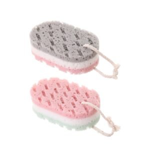 2Pcs/Set Bath Sponge, Sponge Loofah Body Scrubber