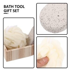 3 Sets Bath Wood Bucket Accessories Skin Care Tools