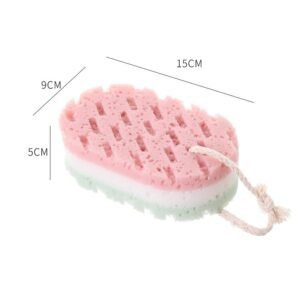 2Pcs/Set Bath Sponge, Sponge Loofah Body Scrubber